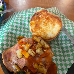Purple Goose - Daily special. Can't remember the name but had some awesome spicy sauce. Ordered with a side salad that put all other side salads to shame!