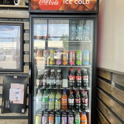 Bottled drink options. Also have Coke fountain drinks.