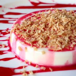 VISH - Malabi - custard like with rose water and toasted coconuts (dessert)