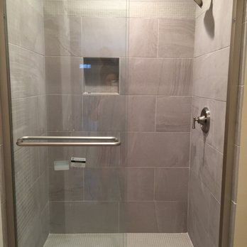 Click Construction and Remodeling - This room was a small half bath and closet only two months ago, now it's a huge bathroom with this gorgeous shower - General Contractors Near Me - Ashburn, Virginia Click Construction and Remodeling - This room was a small half bath and closet only two months ago, now it's a huge bathroom with this gorgeous shower - General Contractors Near Me - Ashburn, Virginia