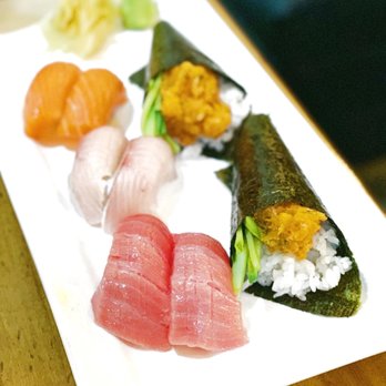 Matsuri - Side orders of sushi. Spicy tuna hand roll, toro, hamachi, and salmon. - Sushi Bars Near Me - Pasadena, California