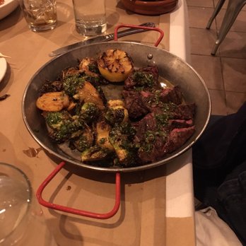 Cook & Dagger - Hanger steak with Brussel sprouts. - New American Near Me - North Providence, Rhode Island Cook & Dagger - Hanger steak with Brussel sprouts. - New American Near Me - North Providence, Rhode Island