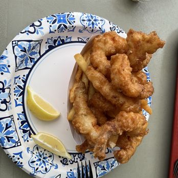 Uberti's Fish Market - Fried shrimp with French fries - Seafood Markets Near Me - Stratford, Connecticut