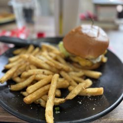 Eves Eatery - Smash burger and fries. Like the best fries ever!!