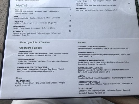 Menu photo 8 Al Fresco Palm Beach, FL
