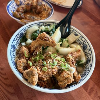 King BBQ - Noodle soup with fried veggies - Barbeque Near Me - North Charleston, South Carolina