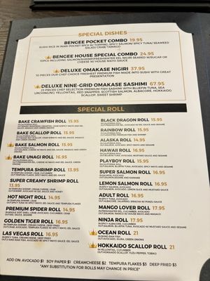 Menu photo 8 Bengee Sushi Chino, CA