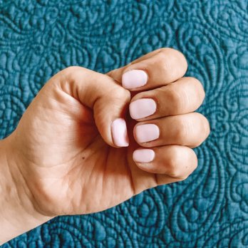 Sydney Nails & Spa - Matte Ballet Pink Gel Mani. - Nail Salons Near Me - Lancaster, California
