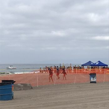 Dockweiler State Beach - Lifeguards cleaning up starting area - Beaches Near Me - Playa Del Rey, California