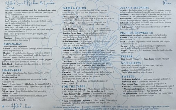 Menu photo 2 Yollah Social Kitchen & Garden Macon, GA Menu photo 2 Yollah Social Kitchen & Garden Macon, GA