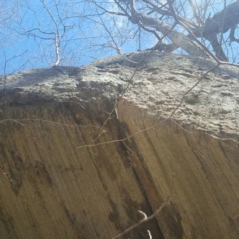 Connors Farm Conservation Area - Looking up at a large rock outcropping. - Hiking Near Me - Smithfield, Rhode Island Connors Farm Conservation Area - Looking up at a large rock outcropping. - Hiking Near Me - Smithfield, Rhode Island