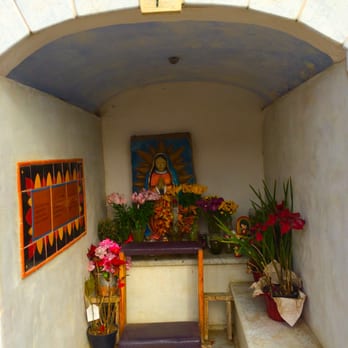 Guadalupe City - Guadalupe - Small Sidewalk Shrine - Local Flavor Near Me - Guadalupe, California