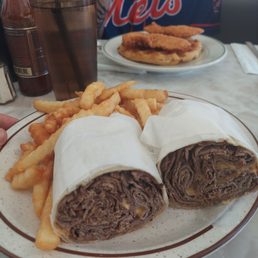 Photo of Bendix Diner - Hasbrouck Heights, NJ, United States. Cheesesteak Wrap