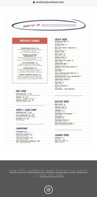 Menu photo 7 American Junkie San Diego, CA Menu photo 7 American Junkie San Diego, CA