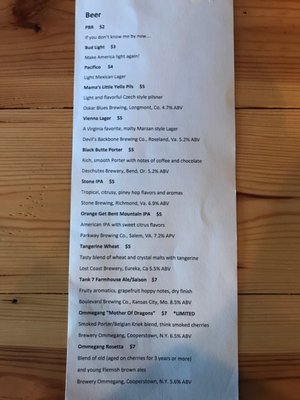 Menu photo 5 one19 Farmville, VA