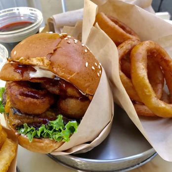 A+ Burger - Crispy Onion BBQ Burger - Burgers Near Me - Oakland, California