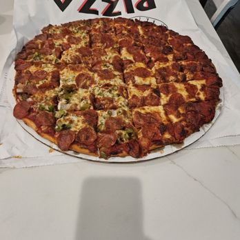 Not Another Pizza Joint - Thin crust XL half veg and whole peperoni . Very good pizza - Pizza Near Me - Channahon, Illinois Not Another Pizza Joint - Thin crust XL half veg and whole peperoni . Very good pizza - Pizza Near Me - Channahon, Illinois