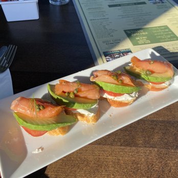 Starling Diner - 4 Smoked Salmon and Capers Crostini - New American Near Me - Long Beach, California Starling Diner - 4 Smoked Salmon and Capers Crostini - New American Near Me - Long Beach, California