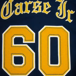 Chainstitch Back Name & Large Chenille Number