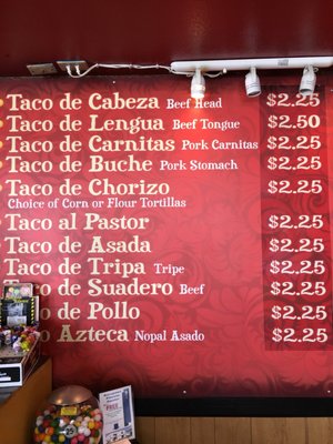 Menu photo 5 El Original Tacos Tijuana Sparks, NV