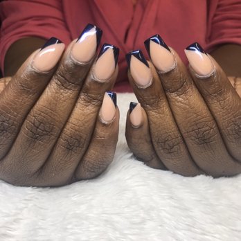 Sculpted Onyx - Acrylic nails with French tip design - Nail Salons Near Me - San Diego, California Sculpted Onyx - Acrylic nails with French tip design - Nail Salons Near Me - San Diego, California