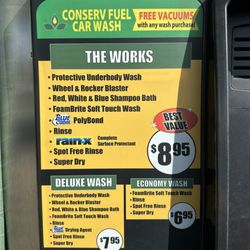 Car wash prices 5-29-24