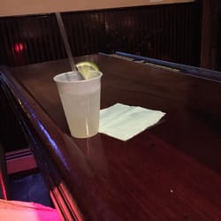 The New Yorker - $4 margaritas (happy hour) also served in a plastic cup.