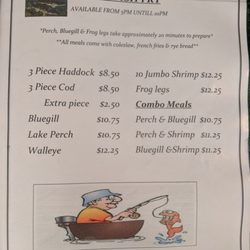White Tail Inn - Menu page 3 - Friday specials.