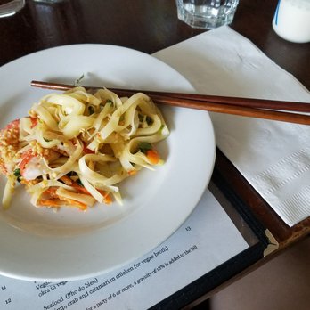 Falansai - Papaya salad with shrimp. This is about half. I was sharing with a friend. - Vietnamese Near Me - Brooklyn, New York
