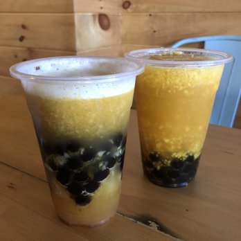 Bobba Hubba - 3 Ps Green Tea (pineapple and peach) Mango Passion fruit tea - Bubble Tea Near Me - Elmhurst, New York Bobba Hubba - 3 Ps Green Tea (pineapple and peach) Mango Passion fruit tea - Bubble Tea Near Me - Elmhurst, New York