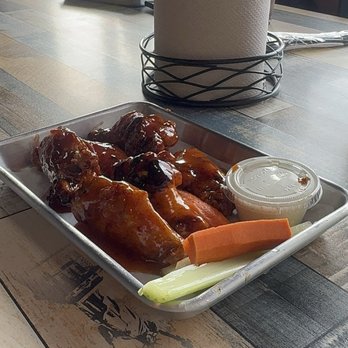 Little Bitty Burger Barn - Raspberry chipotle and mango habanero wings - Burgers Near Me - Houston, Texas Little Bitty Burger Barn - Raspberry chipotle and mango habanero wings - Burgers Near Me - Houston, Texas