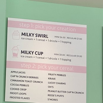 Milky Cereal Bar - 3-23-22 - Ice Cream & Frozen Yogurt Near Me - Kapolei, Hawaii Milky Cereal Bar - 3-23-22 - Ice Cream & Frozen Yogurt Near Me - Kapolei, Hawaii