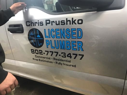 Slide of Chris Prushko Master Plumber