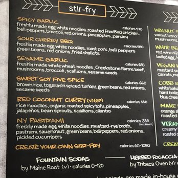 honeygrow - Stir fry menu - Salad Near Me - Brooklyn, New York