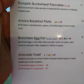 Amara Kitchen - Some menu items may seem larger on the menu than when they actually appear. read fine print before shelling out for an overpriced portion. - Coffee & Tea Near Me - Los Angeles, California
