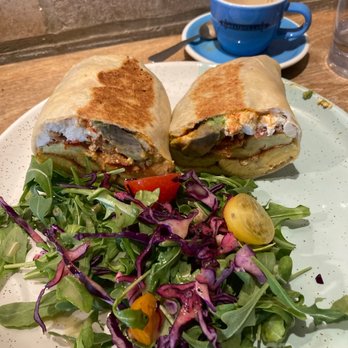 Bluestone Lane - Breakfast BL Burrito (D,E) with brown avocado - Coffee & Tea Near Me - New York, New York Bluestone Lane - Breakfast BL Burrito (D,E) with brown avocado - Coffee & Tea Near Me - New York, New York