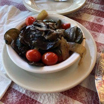 Conchy Joe's - The vegetable of the day: zucchini with mushrooms, onions and grape tomatoes. - Seafood Near Me - Jensen Beach, Florida