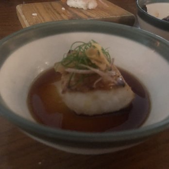 Uchi Austin - Walu Walu, oak-grilled escolar, candied citrus and Ponzu sauce. Yum! It was delicious. - Sushi Bars Near Me - Austin, Texas Uchi Austin - Walu Walu, oak-grilled escolar, candied citrus and Ponzu sauce. Yum! It was delicious. - Sushi Bars Near Me - Austin, Texas