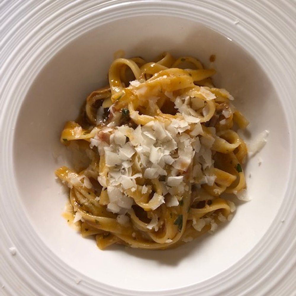 Il Cavatappi - Fettucine with duck ragout and pecorino - Italian Near Me - Varenna, LC