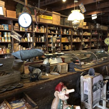 Old Sautee Store - Old store display with authentic bottles - October 2021 - Cafes Near Me - Sautee Nacoochee, Georgia