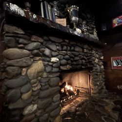 The Jersey Lilly - By the fireplace