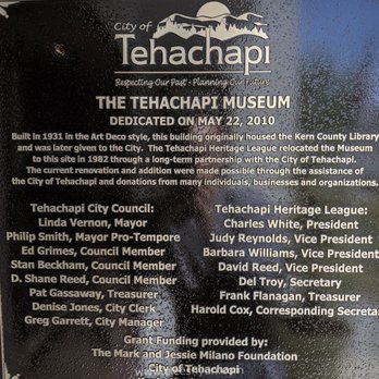 Tehachapi Museum - Museums Near Me - Tehachapi, California