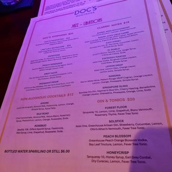 Doc's Jazz Club - Drink menu - Music Venues Near Me - Houston, Texas