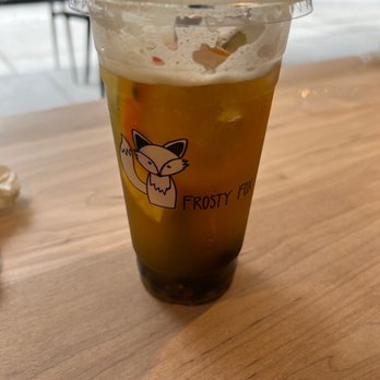 Frosty Fox - Seasonal Fruit Tea with chewy boba - Coffee & Tea Near Me - Orlando, Florida Frosty Fox - Seasonal Fruit Tea with chewy boba - Coffee & Tea Near Me - Orlando, Florida