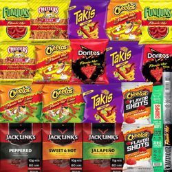 Huge Assortment of Hot and Spicy, Bold and Savory Snacks!