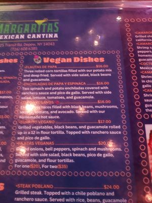 Menu photo 7 Margaritas Mexican Cantina Depew, NY