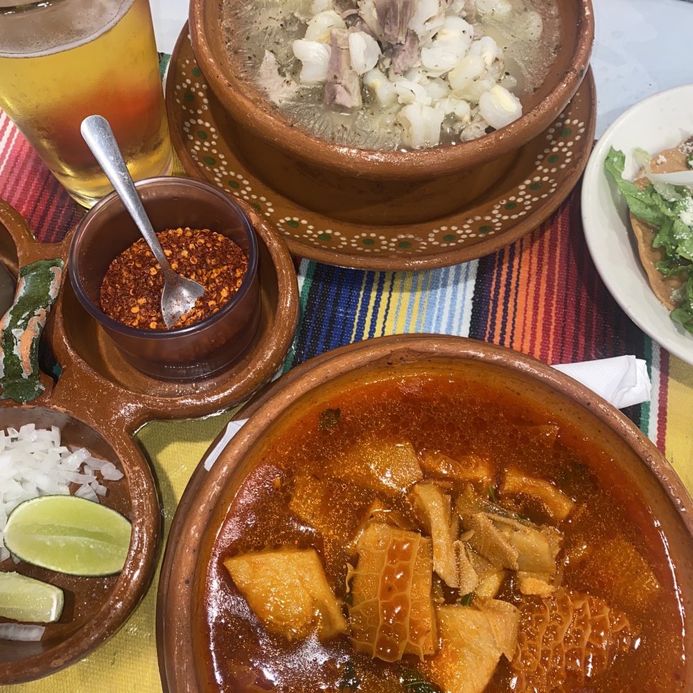 Pancita ( Menudo ) and a Pozole Blanco Pancita ( Menudo ) and a Pozole Blanco