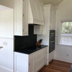 Blue Hill Cabinet & Woodwork - Finished end panels and hood enclosure
