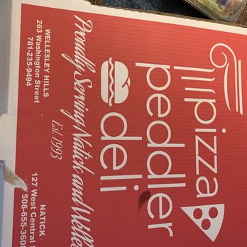 Pizza Peddler & Deli - Well packaged to travel - Pizza Near Me - Natick, Massachusetts