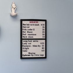Tyson's Barber - Pricing